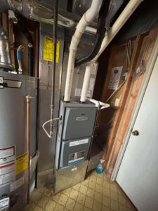 Armstrong Air furnace repaired by Balance Point Heating, Cooling & Plumbing with a new inducer motor in Fort Collins